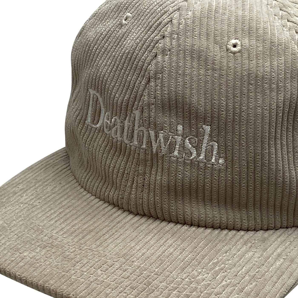 Deathwish Too Much Cord Snap Back Cap Khaki  Deathwish   