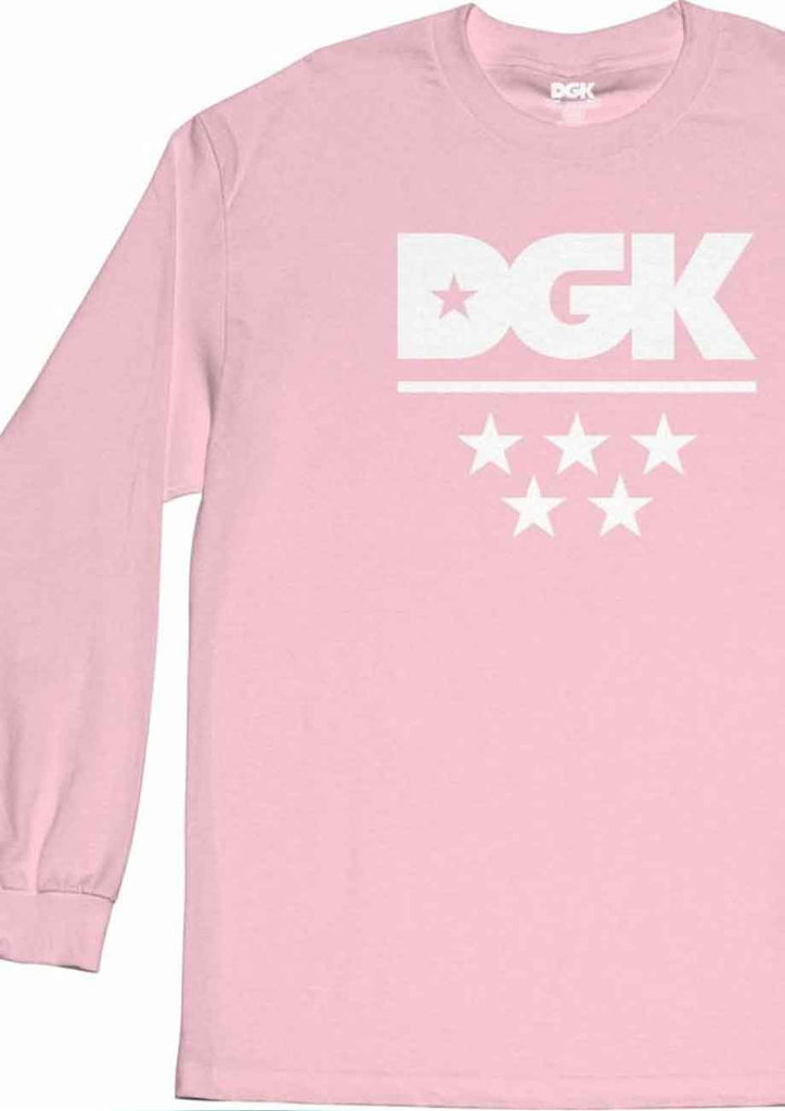 DGK All Star Longsleeve T-Shirt Pink  DGK   