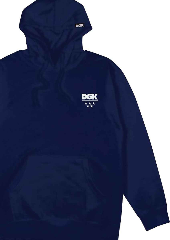 DGK All Star Mini Logo Hooded Sweatshirt Navy  DGK   