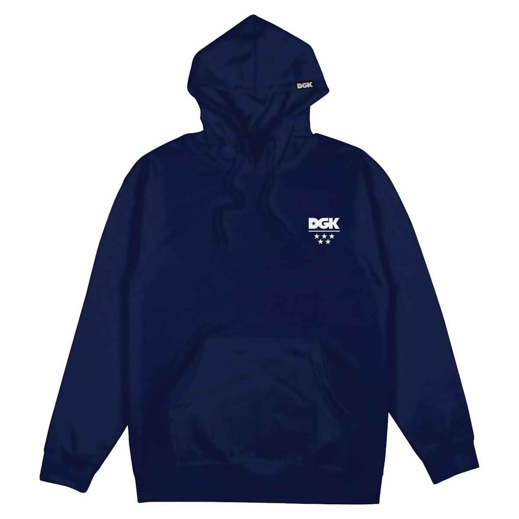 DGK All Star Mini Logo Hooded Sweatshirt Navy  DGK   