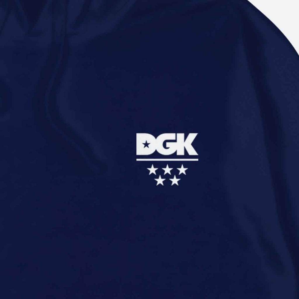 DGK All Star Mini Logo Hooded Sweatshirt Navy  DGK   