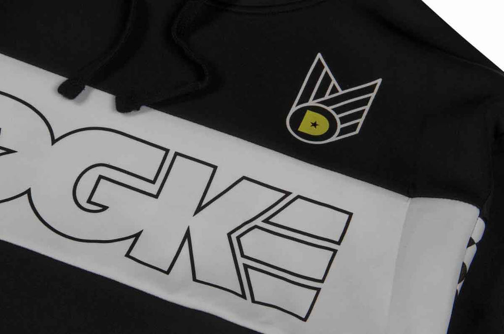 DGK Finish Line Custom Hooded Sweatshirt Black  DGK   