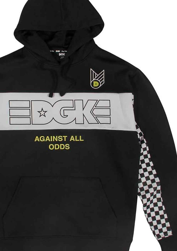 DGK Finish Line Custom Hooded Sweatshirt Black  DGK   