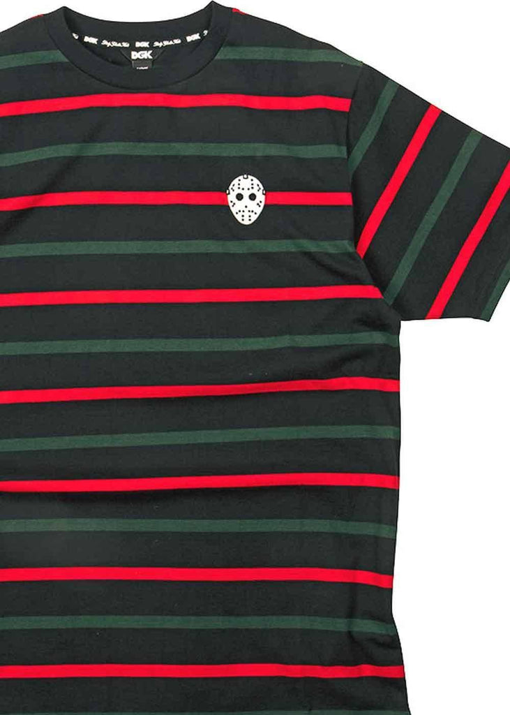 DGK Masked Striped Knit T-Shirt Black  DGK   