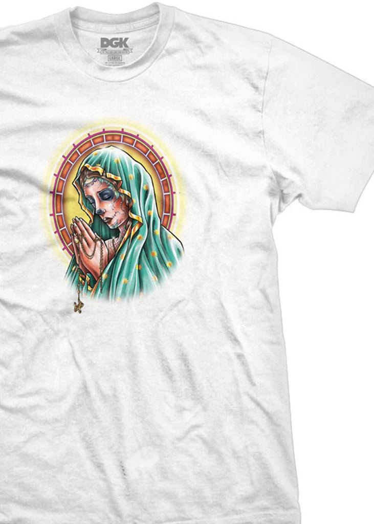 DGK Our Lady T-Shirt White  DGK   