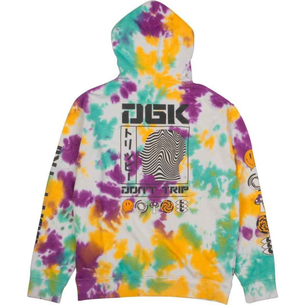 DGK Psychedelic Hooded Sweatshirt Tie Dye  DGK   