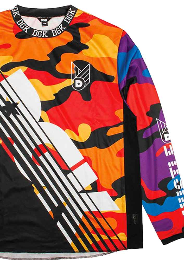 DGK Slant Moto Jersey Camo  DGK   