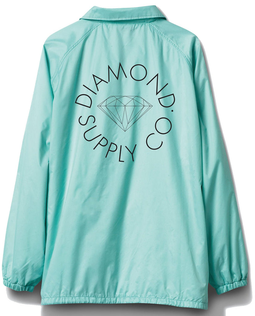 Diamond Circle Logo Coaches Jacket Diamond Blue  Diamond Supply Co   