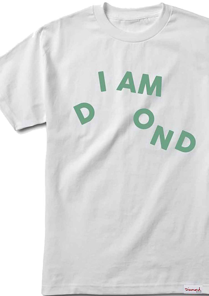 Diamond I Am T-Shirt White  Diamond Supply Co   