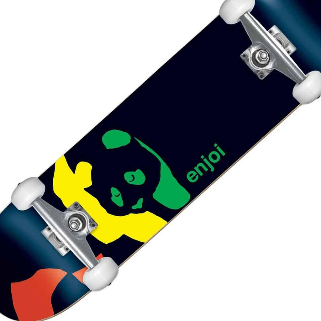 Enjoi Rasta Panda 7.0 Mini Complete Skateboard  Enjoi   