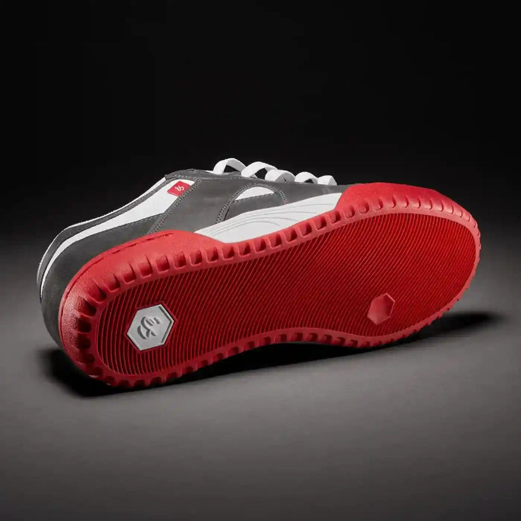 éS One Nine 7 Skateschuh White Grey Red  eS   