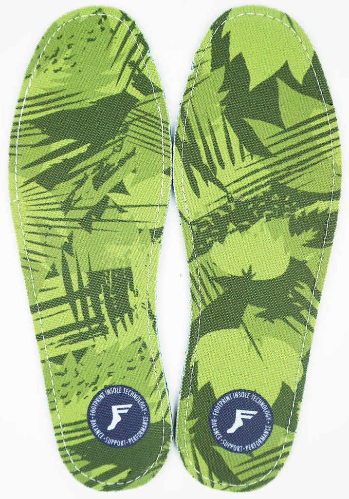 Footprint Kingfoam Flat Insoles Low Yellow Camo  Footprint Insoles   