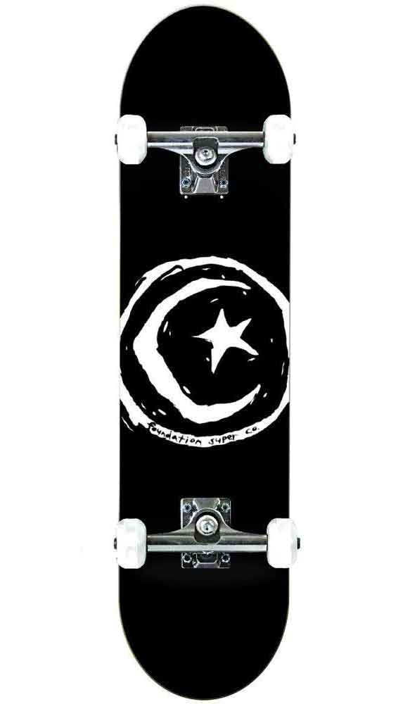 Foundation Star And Moon 8.0 Complete Skateboard Black  Foundation   