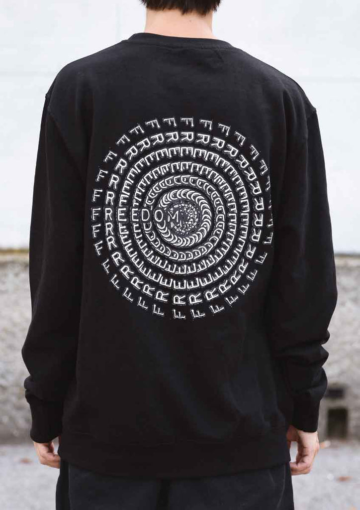 Freedom Circle Collection Crewneck Sweatshirt Black  Freedom   
