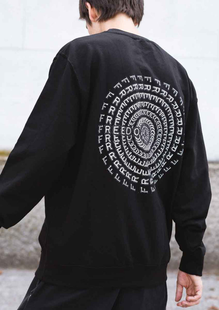 Freedom Circle Collection Crewneck Sweatshirt Black  Freedom   