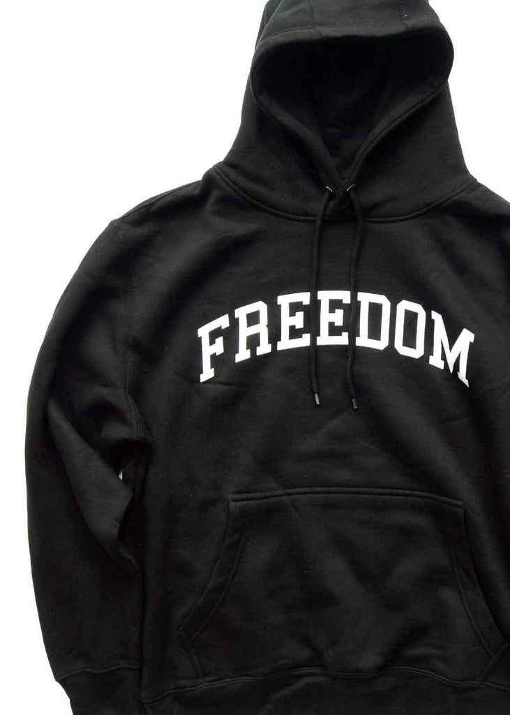 Freedom Drop Out Hooded Sweatshirt Black  Freedom   