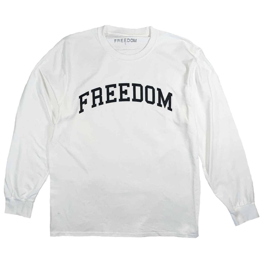 Freedom Drop Out Longsleeve T-Shirt White  Freedom   