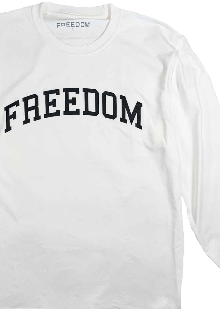 Freedom Drop Out Longsleeve T-Shirt White  Freedom   