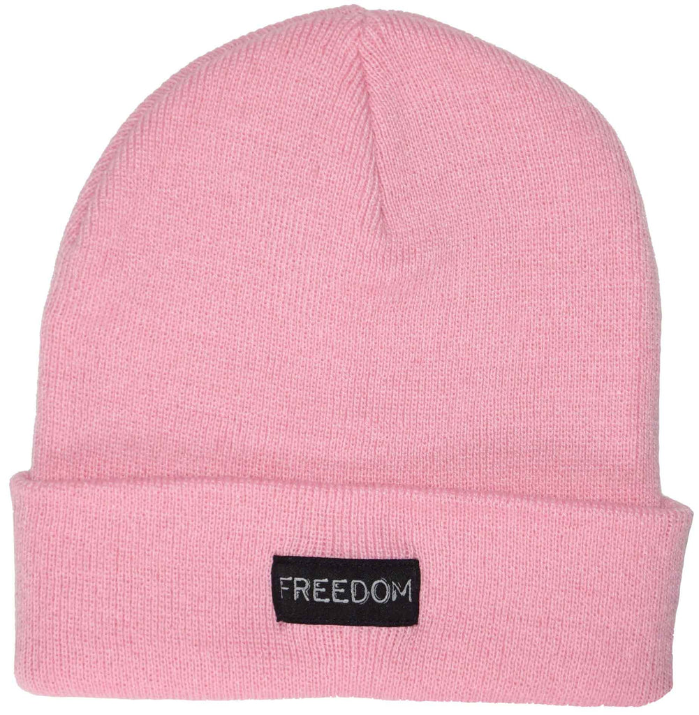 Freedom Label Beanie Classic Pink  Freedom   