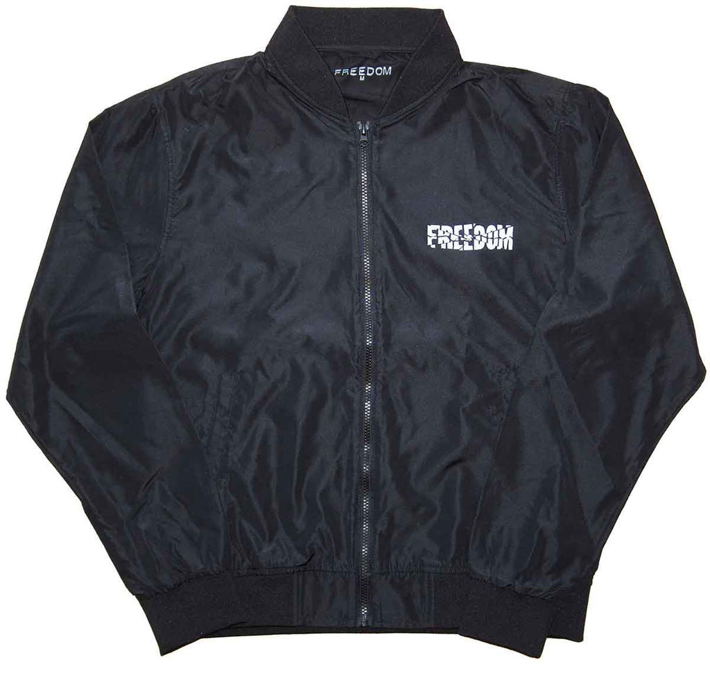 Freedom Shattered Bomber Jacket Black  Freedom   