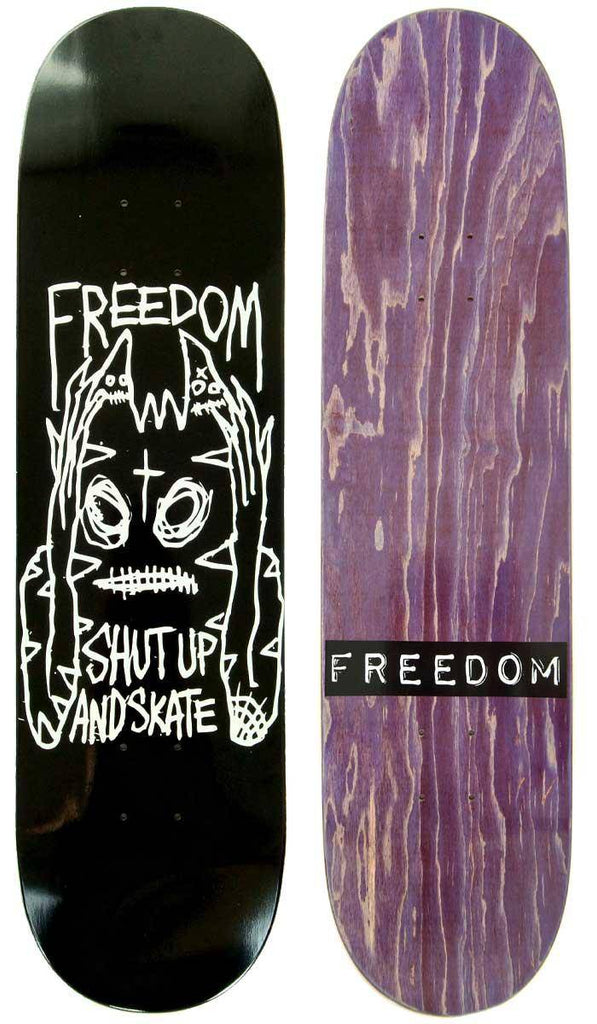 Freedom Shut Up And Skate 8.25 Deck  Freedom   