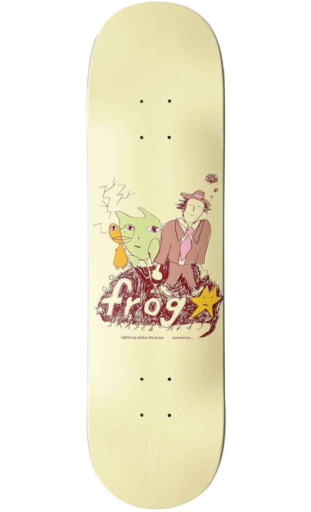 Frog Lightning Strikes the Sky 8.25 Deck White  Frog   
