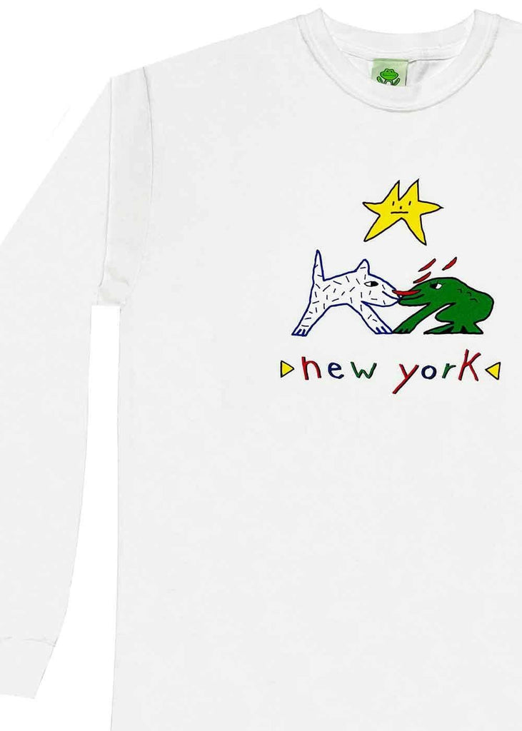 Frog New York Longsleeve T-Shirt White  Frog   