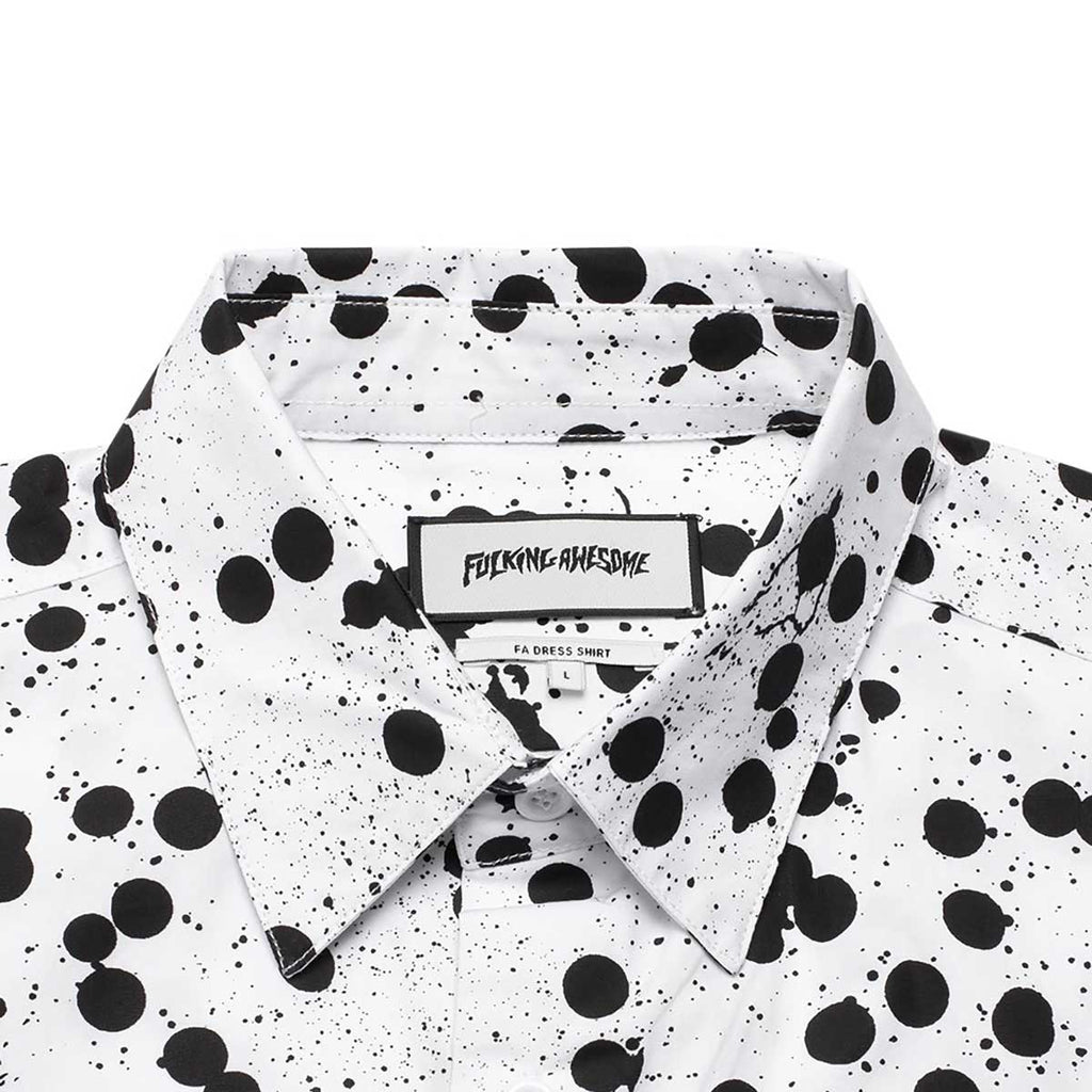 Fucking Awesome Paint Dress Shirt White  Fucking Awesome   