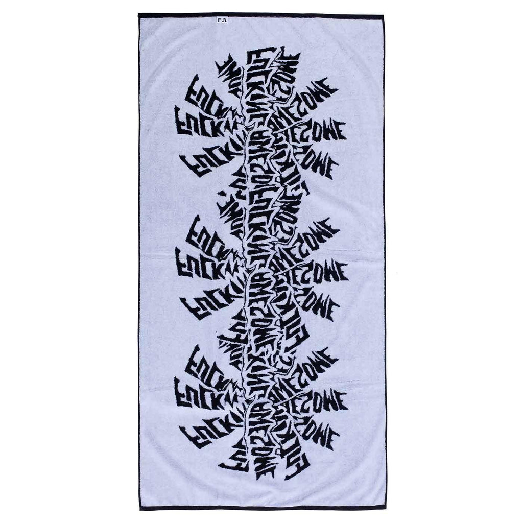 Fucking Awesome Three Spiral Beach Towel Black White  Fucking Awesome   