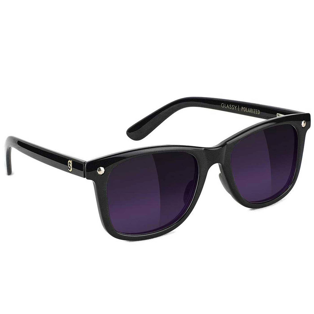 Glassy Mike Mo Polarized Premium Sonnenbrille Black Purple  Glassy Eyewear   