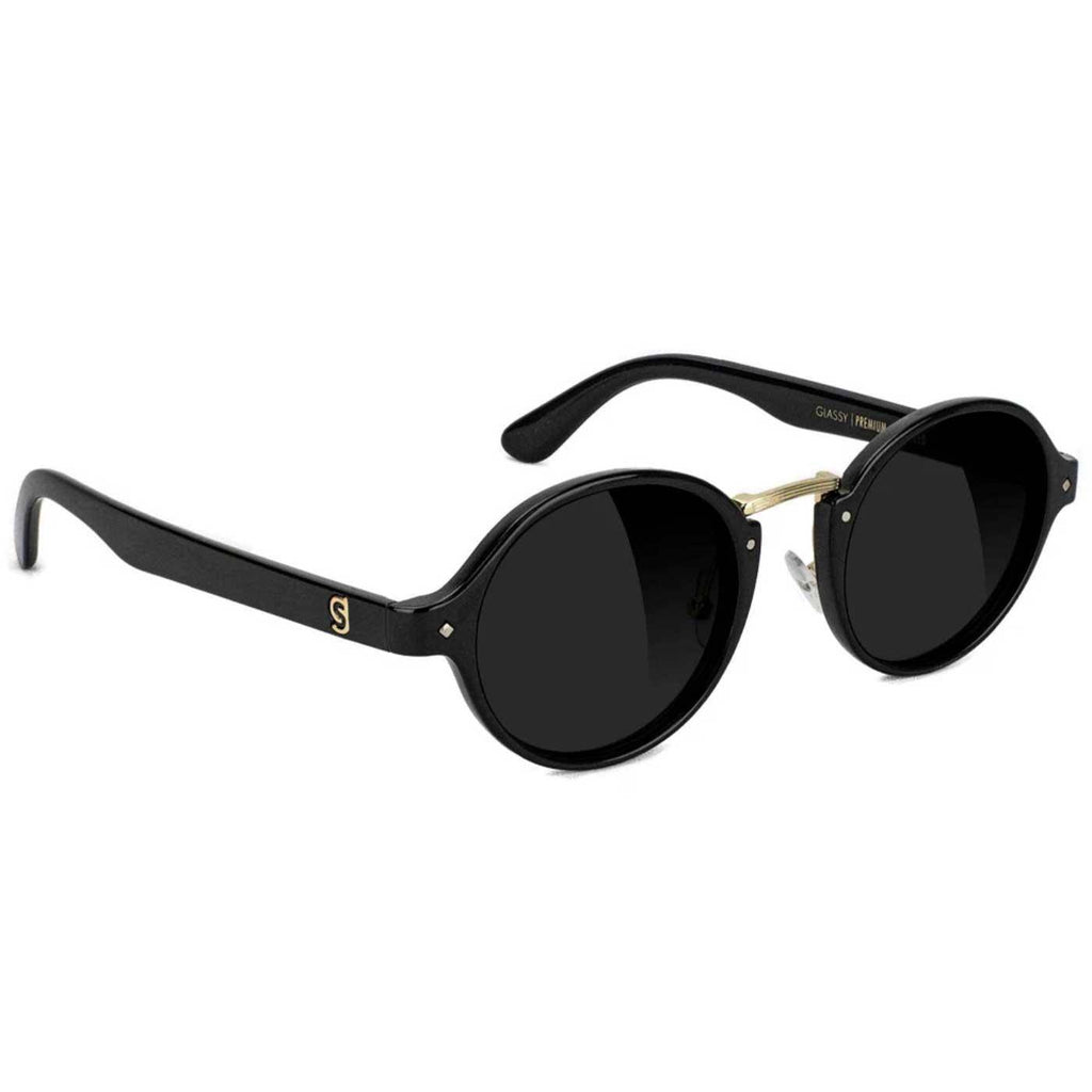 Glassy P-Rod Polarized Premium Sonnenbrille Black Gold  Glassy Eyewear   