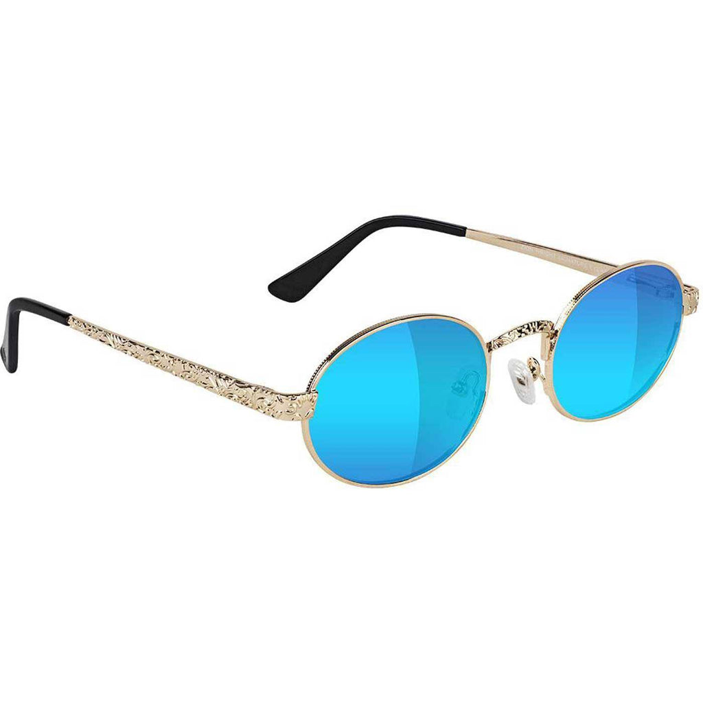 Glassy Zion Polarized Premium Sonnenbrille Gold Blue  Glassy Eyewear   