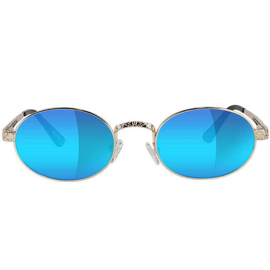 Glassy Zion Polarized Premium Sonnenbrille Gold Blue  Glassy Eyewear   