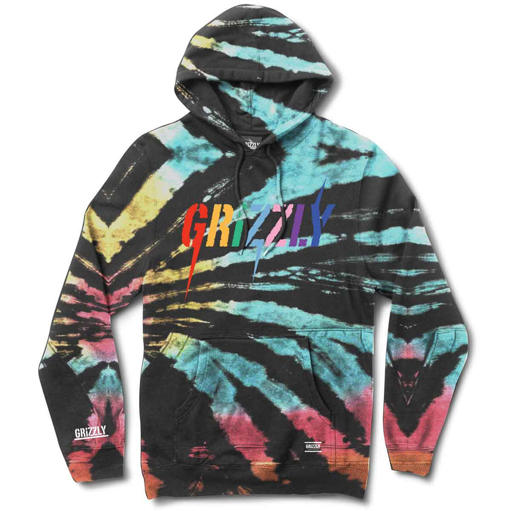 Grizzly Incite Hooded Sweatshirt Tie Dye  Grizzly   