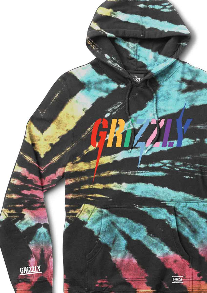 Grizzly Incite Hooded Sweatshirt Tie Dye  Grizzly   