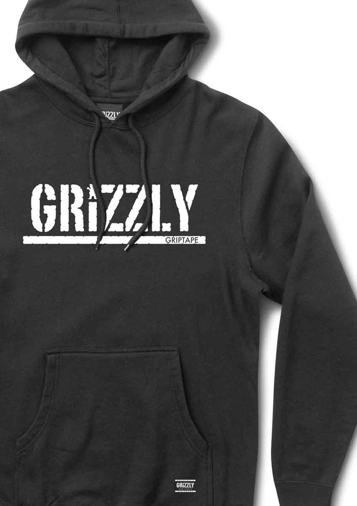 Grizzly OG Stamp Hooded Sweatshirt Black  Grizzly   