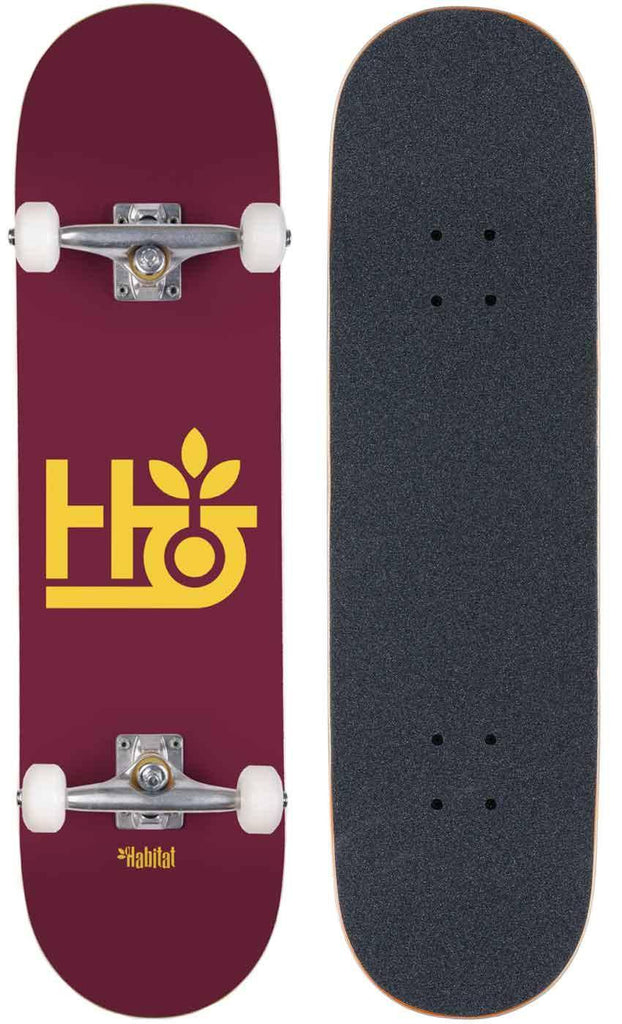 Habitat POD 8.25 Complete Skateboard Burgundy  Habitat   