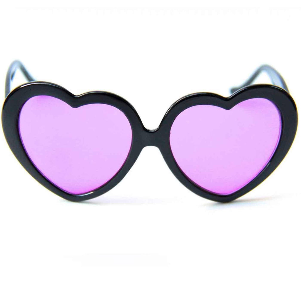 Happy Hour Heart Ons Black Purple Sonnenbrille  Happy Hour   