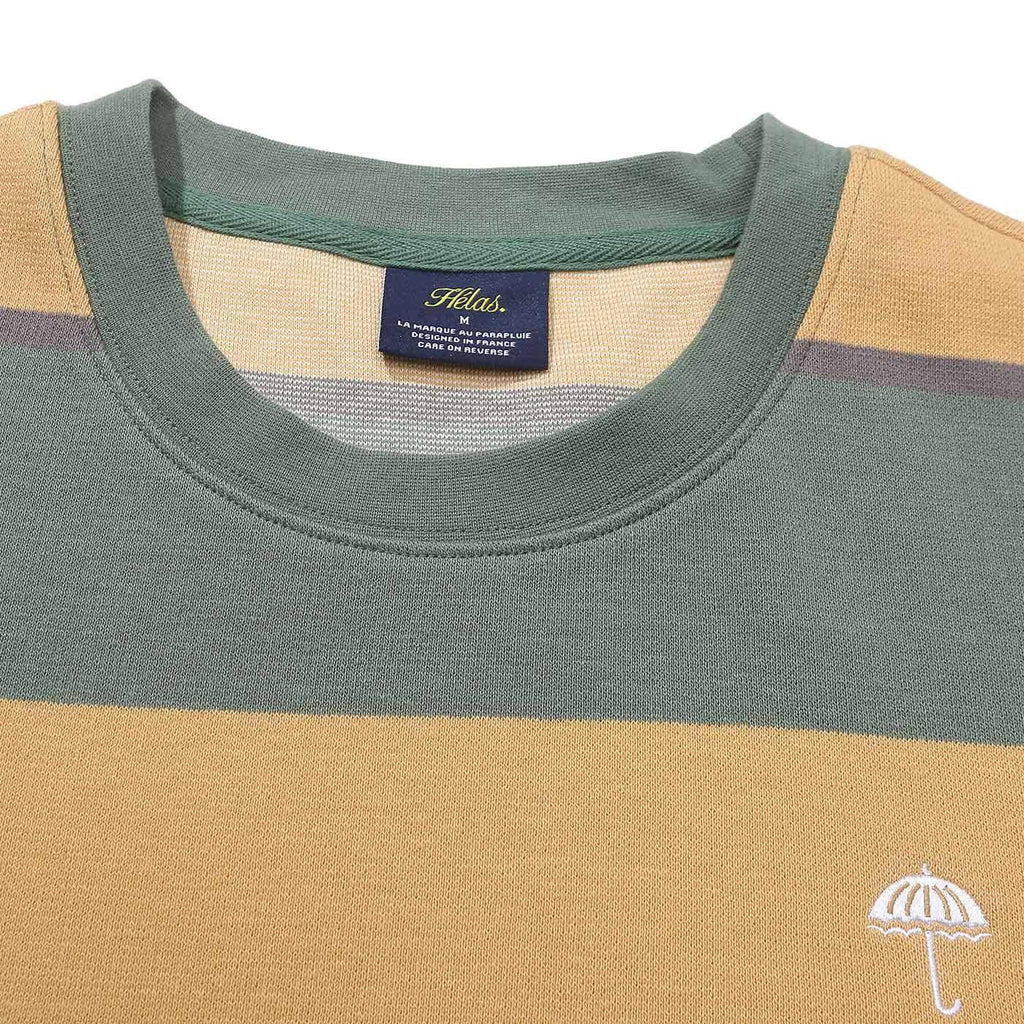 Hélas Band Longsleeve T-Shirt Beige Green  Helas   