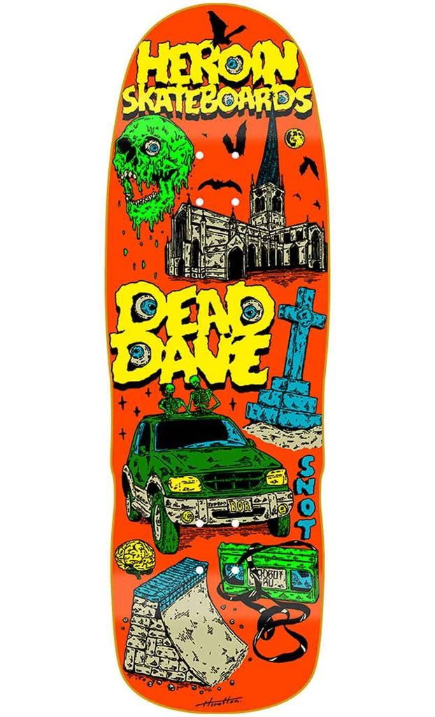 Heroin Dead Dave Life 10.0 Deck  Heroin Skateboards   