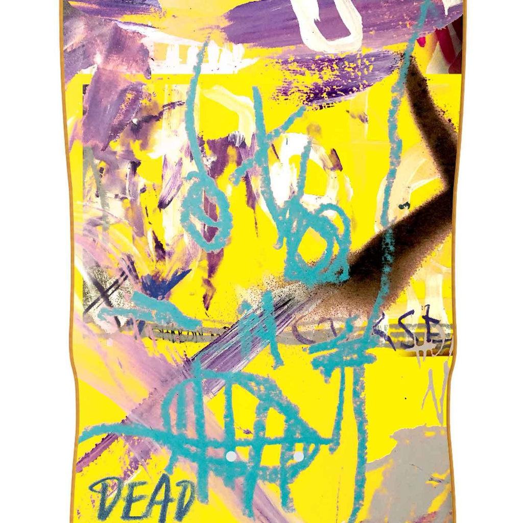 Heroin Dead Dave Painted 10.1 Shaped Deck  Heroin Skateboards   