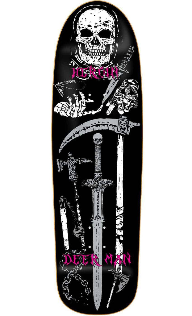 Heroin Dear Man Video City 9.3 Shaped Deck  Heroin Skateboards   