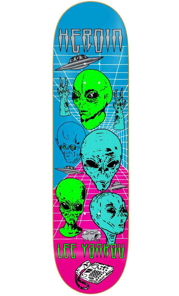 Heroin Lee Yankou Video City 8.25 Deck  Heroin Skateboards   