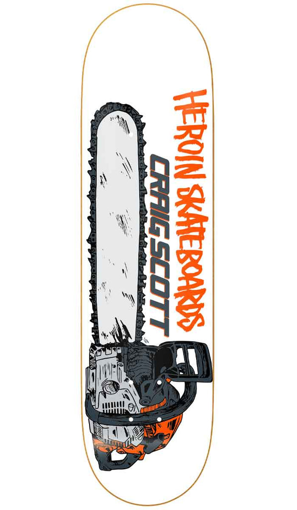 Heroin Questions Chainsaw 8.75 Deck  Heroin Skateboards   