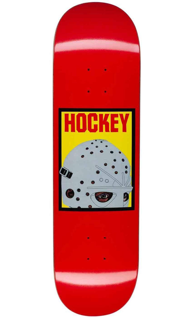 Hockey Half Mask 8.5 Red Deck  Hockey   