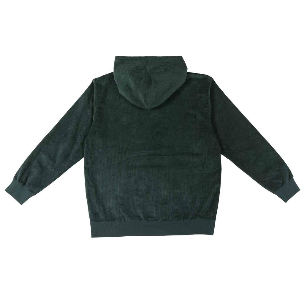 Krooked Eyes Hooded Cord Sweatshirt Dark Green Yellow  Krooked   