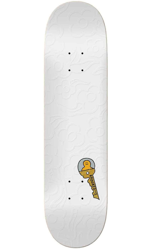 Krooked Kee 8.25 Slick Deck White  Krooked   