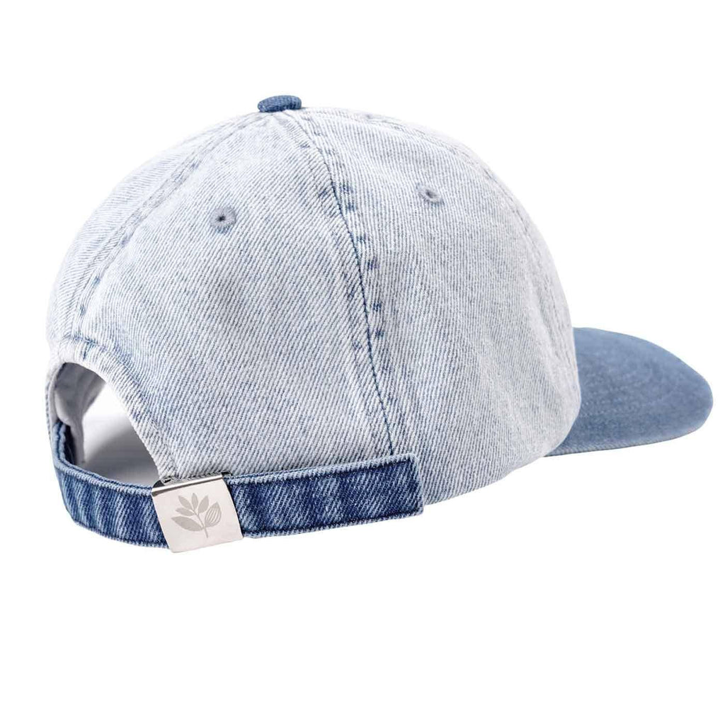 Magenta 2 Tone Denim Cap Stonewashed  Magenta   