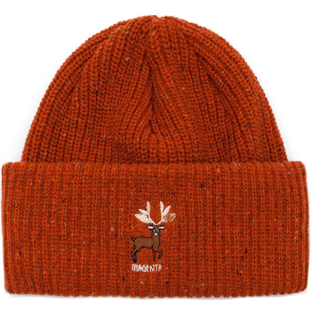 Magenta Deer Beanie Orange  Magenta   