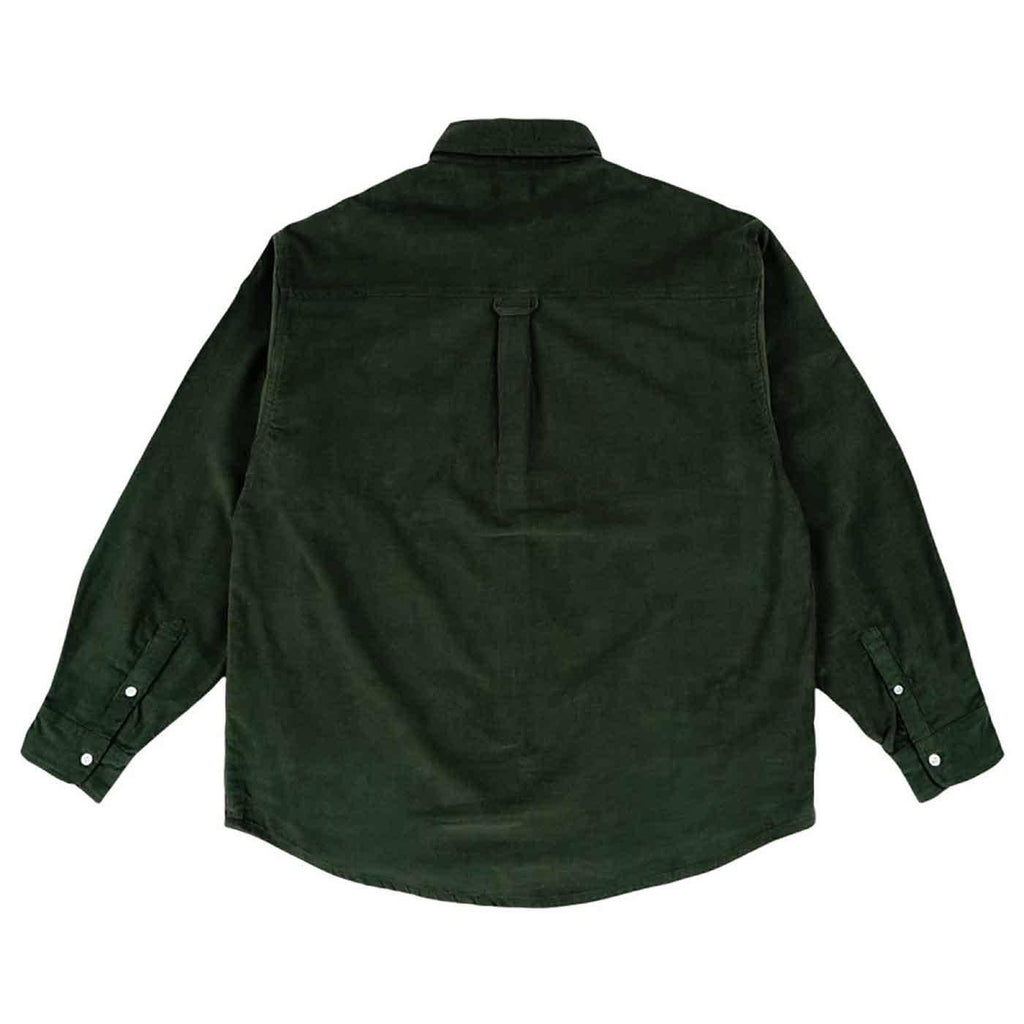 Magenta Proper Button Up Cord Shirt Green  Magenta   